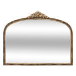 Atmosphera Victoria oglinda decorativa cu rama din MDF si detalii sculptate, 71x56 cm, auriu