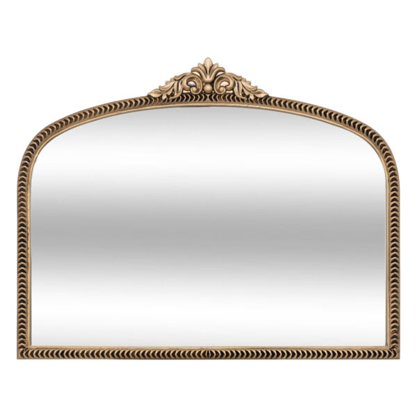 Atmosphera Victoria oglinda decorativa cu rama din MDF si detalii sculptate, 71x56 cm, auriu