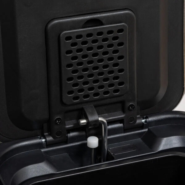 Cos gunoi 5Five Ariane, colectare selectiva, 3 compartimente 18L, inox, 61x36x62 cm, gri - imagine 5