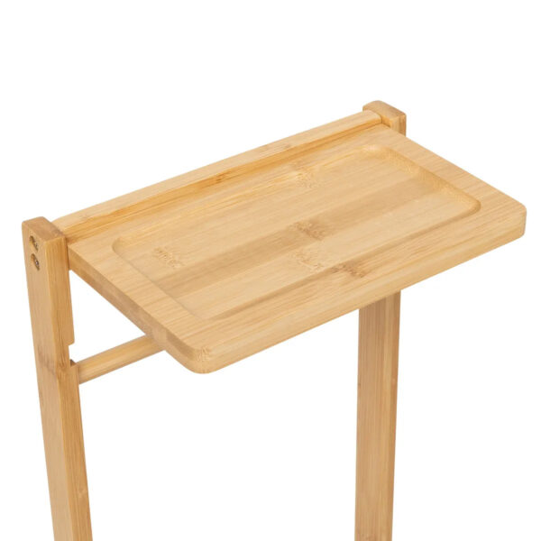 Suport hartie igienica 5Five Bamboo cu rezerva, bambus, 31x21x82 cm, natur - imagine 6