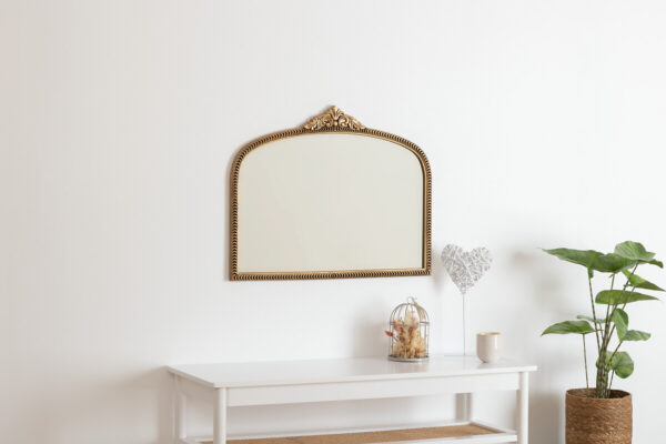 Atmosphera Victoria oglinda decorativa cu rama din MDF si detalii sculptate, 71x56 cm, auriu - imagine 3