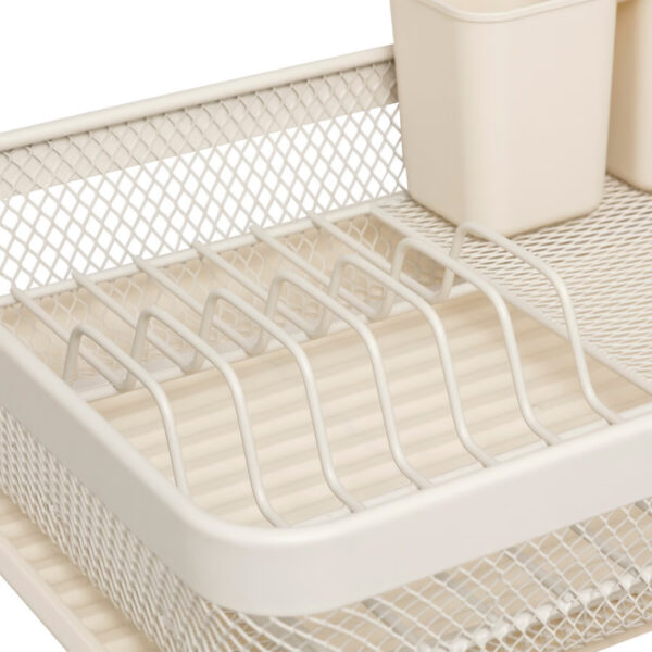 Suport vase 5Five Mayaj cu 1 nivel, otel si plastic, 43x32x13 cm, bej - imagine 4