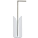 Suport hartie igienica 5Five Colors, otel, 15x60 cm, alb