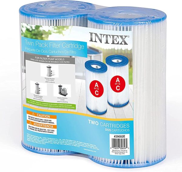 Set 2 cartuse filtrare tip A Intex 29002, pentru pompe filtrare apa piscina 28603/ 28604/ 28637/ 28638/ 28635/ 2863