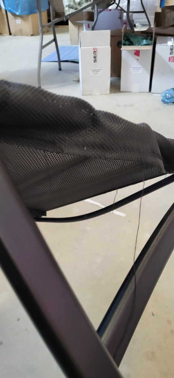 RESIGILAT: Set mobilier gradina sau balcon, masa semirotund sticla cu 2 scaune pliabile, negru - imagine 3