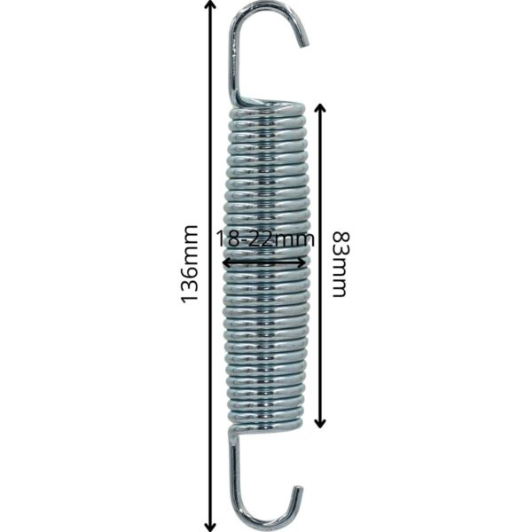 Arc trambulina din otel galvanizat, lungime 136 mm, compatibil trambuline 244 cm - 305 cm - imagine 2