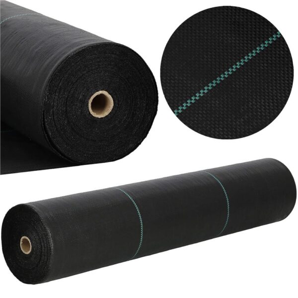 Folie agrotextil, mulcire, antiburuieni, filtru UV, 100 x 0.8metri, 70g/m2, negru - imagine 15