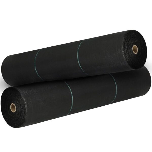 Folie agrotextil, mulcire, antiburuieni, filtru UV, 100 x 0.8metri, 70g/m2, negru - imagine 17