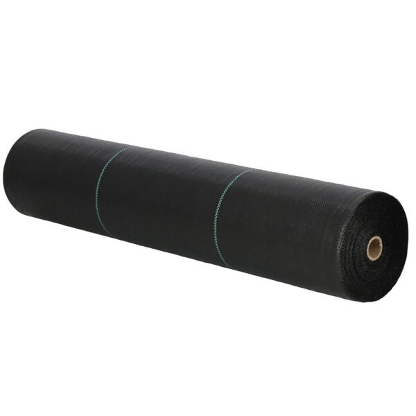 Folie agrotextil, mulcire, antiburuieni, filtru UV, 100 x 0.8metri, 70g/m2, negru - imagine 5