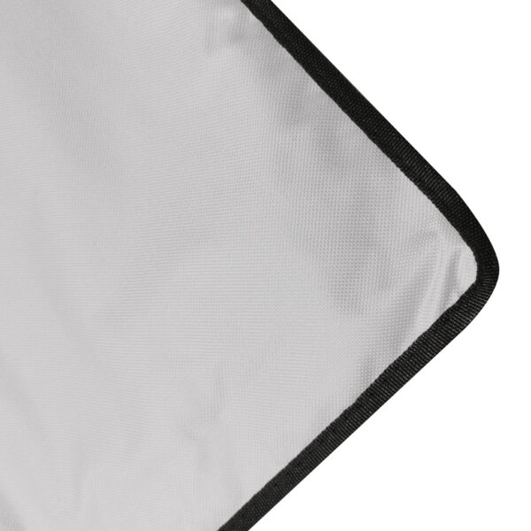 Sezlong de plaja pliabil, spatar cu cadru metalic, reglabil, 150x47 cm, gri - imagine 4