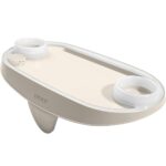 Suport pentru bauturi si telefon Intex 28520, 45x26x16 cm, PVC, cu iluminare LED, bej