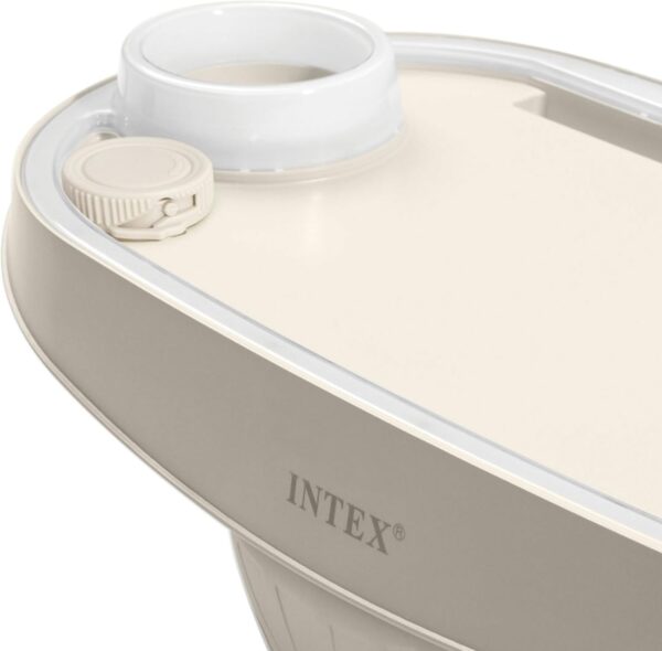 Suport pentru bauturi si telefon Intex 28520, 45x26x16 cm, PVC, cu iluminare LED, bej - imagine 4