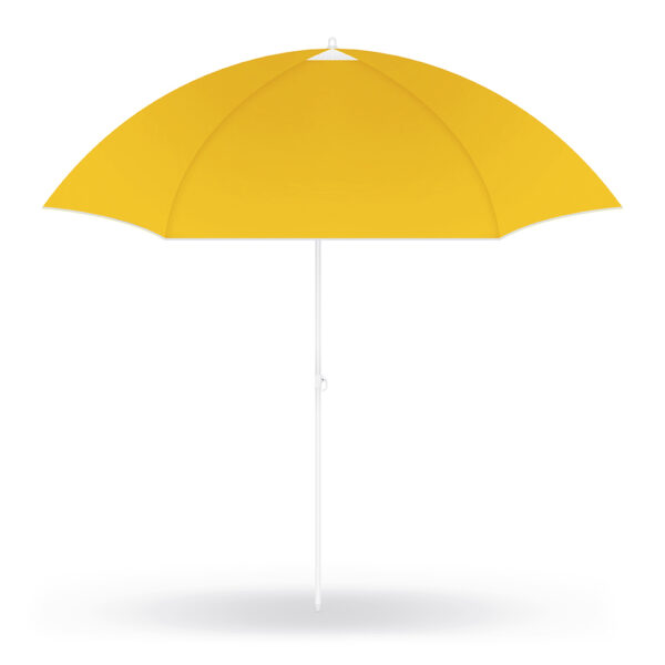 Umbrela de plaja pliabila cu protectie UV si inaltime reglabila, diametru 150 cm, galben