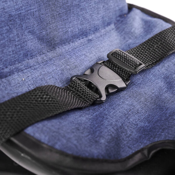 Tricicleta 3in1 105x52x94 cm, cu sezut rotativ 360°, roti fara aer, copertina reglabila, bleumarin - imagine 12