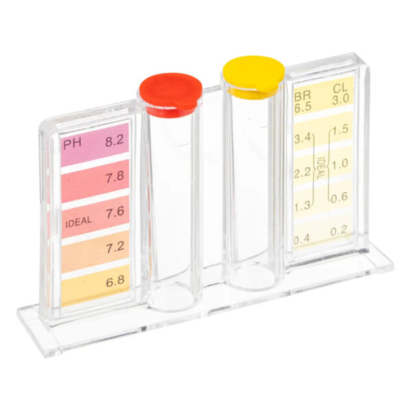Kit test analiza apa, pentru piscine si SPA, masurare pH si clor, cu reactivi lichizi - imagine 4
