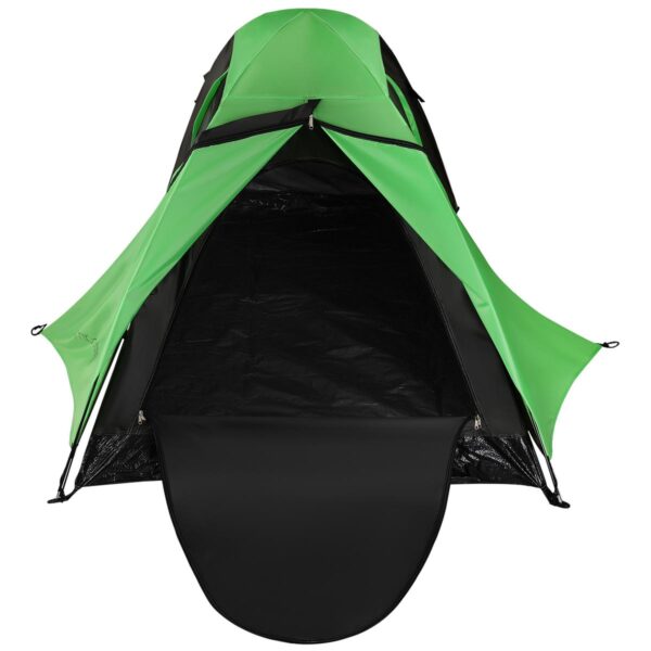 Cort camping 2 persoane, cu plasa anti-insecte, impermeabil 1000 mm, 260x120x100 cm, verde - imagine 3