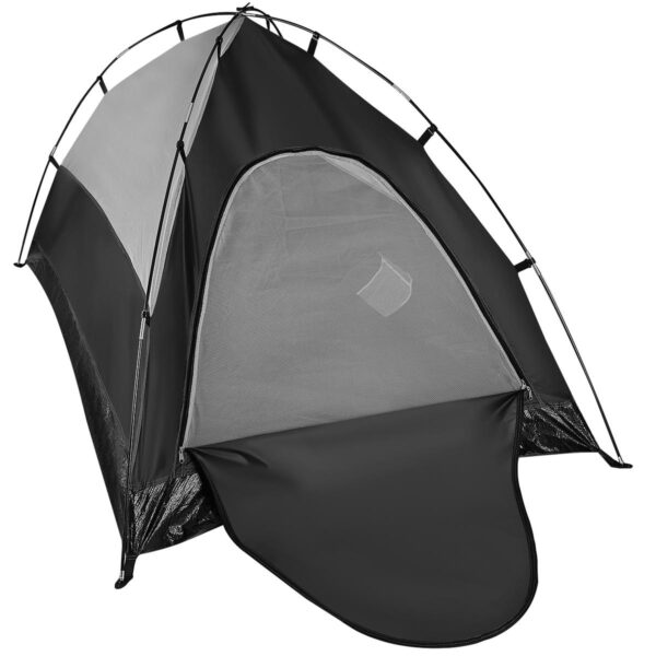 Cort camping 2 persoane, cu plasa anti-insecte, impermeabil 1000 mm, 260x120x100 cm, verde - imagine 4
