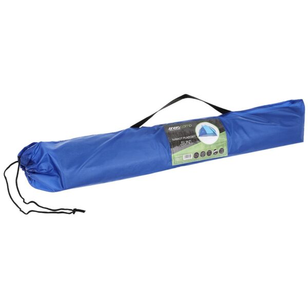 Cort plaja pentru 2 persoane, cu protectie UV si podea izolanta, 200x120x120 cm, albastru - imagine 6