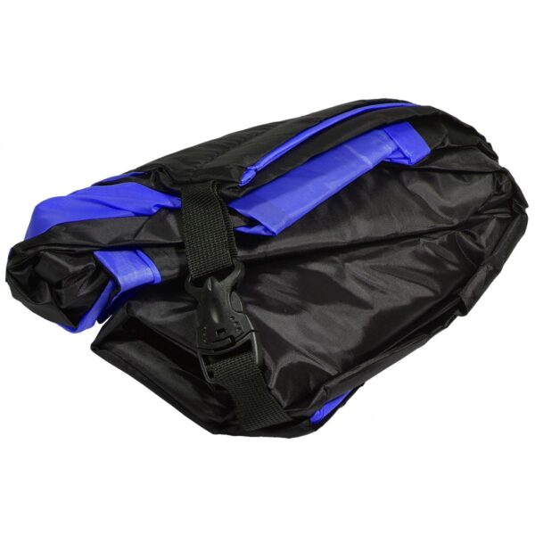 Saltea gonflabila pentru plaja cu pliere rapida, maxim 180kg, 180x70x50 cm, bleumarin si negru - imagine 3