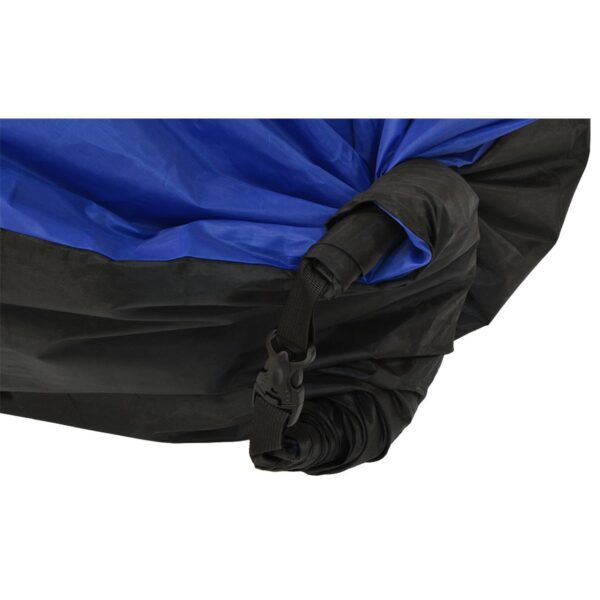 Saltea gonflabila pentru plaja cu pliere rapida, maxim 180kg, 180x70x50 cm, bleumarin si negru - imagine 4