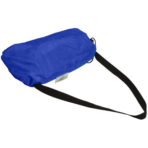 Saltea gonflabila pentru plaja cu pliere rapida, maxim 180kg, 180x70x50 cm, bleumarin si negru - imagine 6