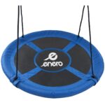 Leagan tip cuib, diametru XXL 110 cm, inaltime reglabila, maxim 150 kg, albastru