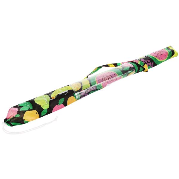 Umbrela de plaja 160 cm cu structura metalica, inclinare reglabila si husa transport, multicolor - imagine 12