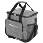 Geanta termica 28L, cu curea ajustabila si 3 buzunare, 37x29x29 cm, gri
