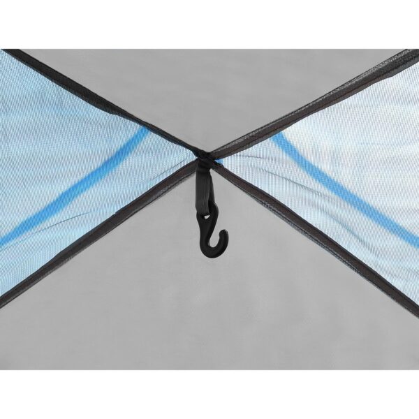 Cort camping 3 persoane, automat cu sistem pop-up, 2 intrari, 2000 mm, 210x180x140 cm, albastru - imagine 7