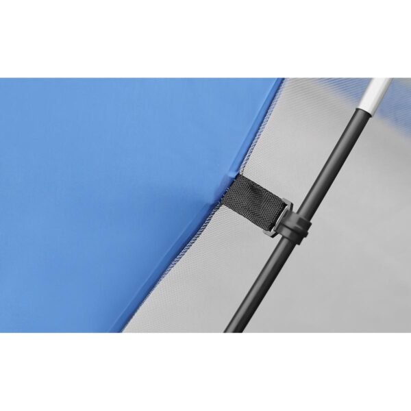 Cort plaja pentru 4 persoane, cu podea, protectie UV, 273x195x177 cm, albastru - imagine 11