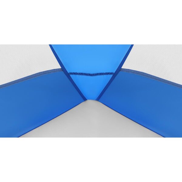 Cort plaja pentru 4 persoane, cu podea, protectie UV, 273x195x177 cm, albastru - imagine 13