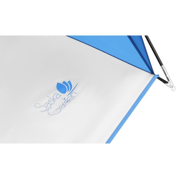Cort plaja pentru 4 persoane, cu podea, protectie UV, 273x195x177 cm, albastru - imagine 3