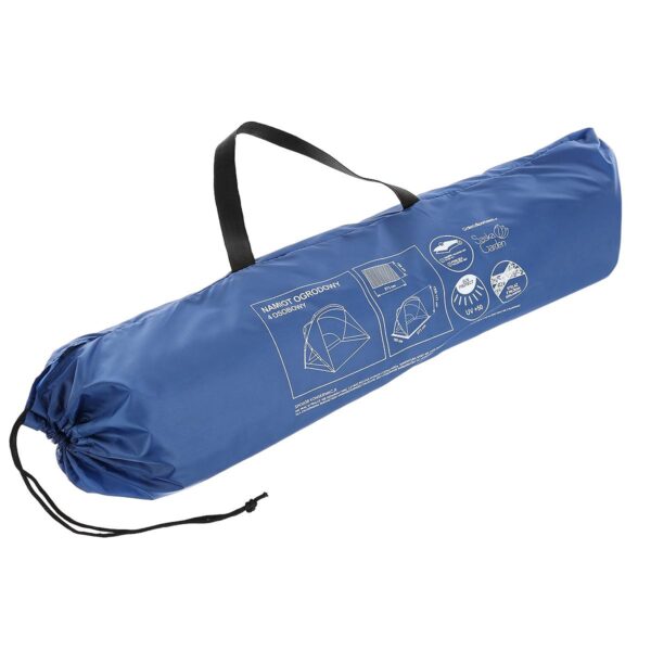 Cort plaja pentru 4 persoane, cu podea, protectie UV, 273x195x177 cm, albastru - imagine 5
