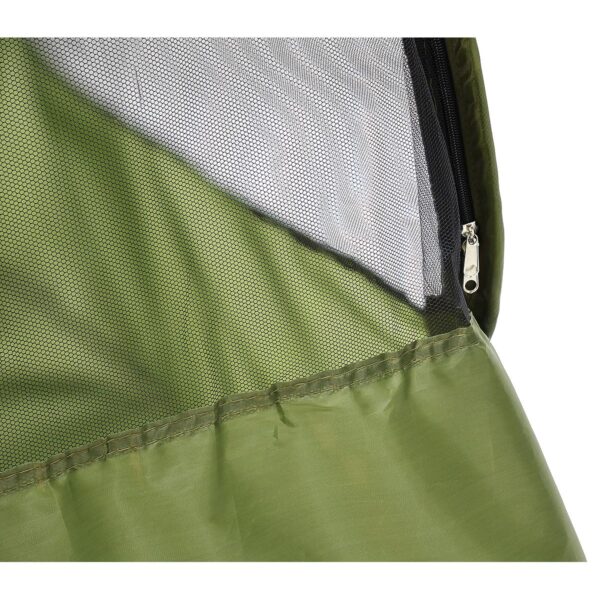 Cort cu plasa anti-insecte autoexpandabil, pentru plaja sau camping, 190x120x95 cm, verde - imagine 2