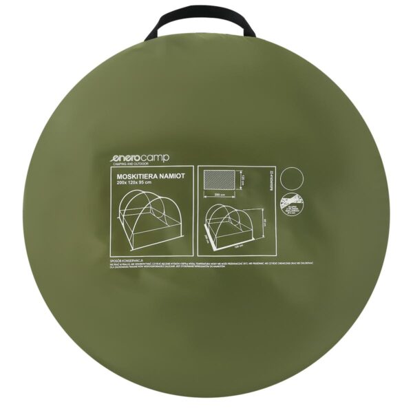 Cort cu plasa anti-insecte autoexpandabil, pentru plaja sau camping, 190x120x95 cm, verde - imagine 3