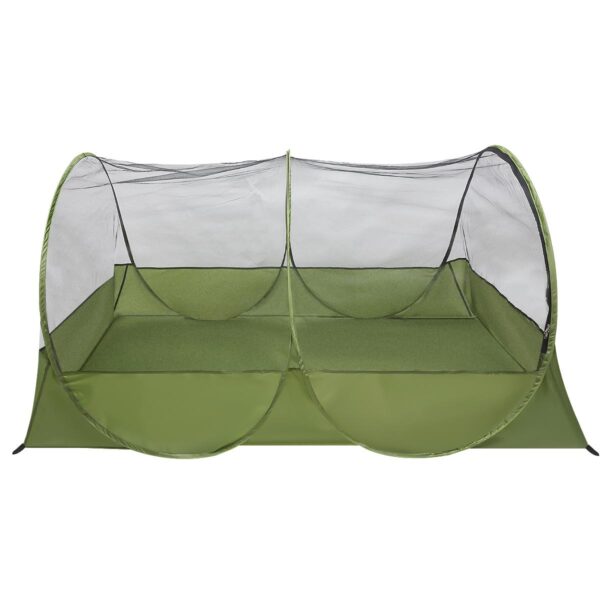 Cort cu plasa anti-insecte autoexpandabil, pentru plaja sau camping, 190x120x95 cm, verde - imagine 9