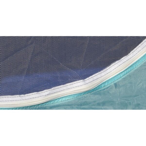 Cort camping iglu, 4 persoane, impermeabil, plasa anti-insecte, 240x210x130 cm, gri - imagine 8