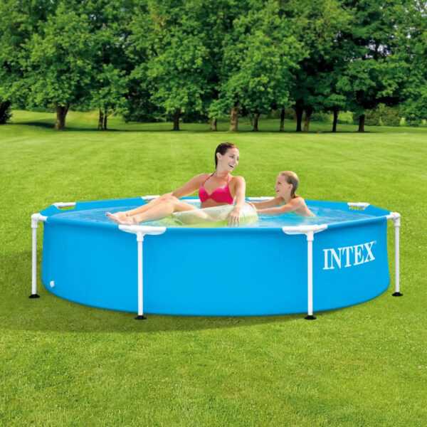 Piscina rotunda Intex cadru metalic 28205NP, 244x51 cm - imagine 7