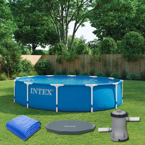 Piscina cadru metalic Intex, 305×76 cm, 4.500 litri, cu toate accesoriile - imagine 2