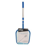Plasa cu maner telescopic pentru curatare piscina, din aluminiu, 29x3x152 cm