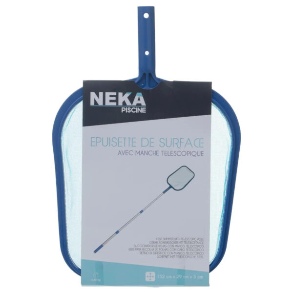 Plasa cu maner telescopic pentru curatare piscina, din aluminiu, 29x3x152 cm - imagine 3