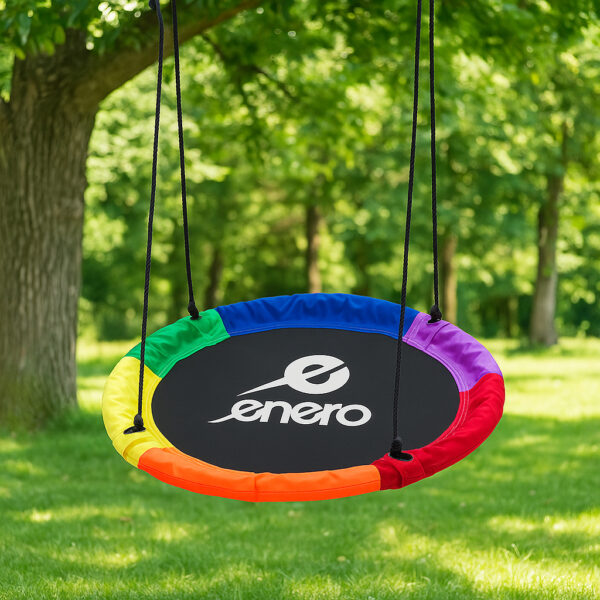 Leagan tip cuib, diametru XXL 110 cm, inaltime reglabila, maxim 150 kg, multicolor - imagine 2