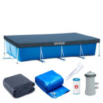 Piscina cadru metalic Intex 28274NP, 450x220x84 cm, 7.100 litri, cu toate accesoriile