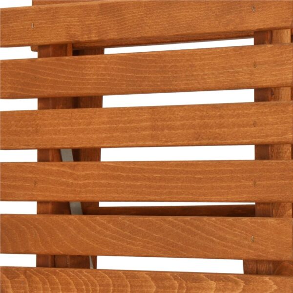 Set mobilier balcon sau terasa din lemn de fag, pliabil, masa 52x51x65 cm si 2 scaune, maro - imagine 27