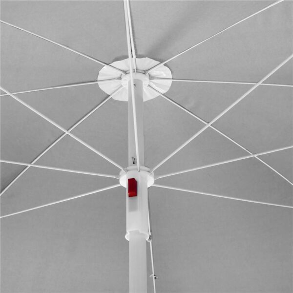 Umbrela de plaja pliabila cu inclinare reglabila, diametru 160 cm, verde - imagine 10