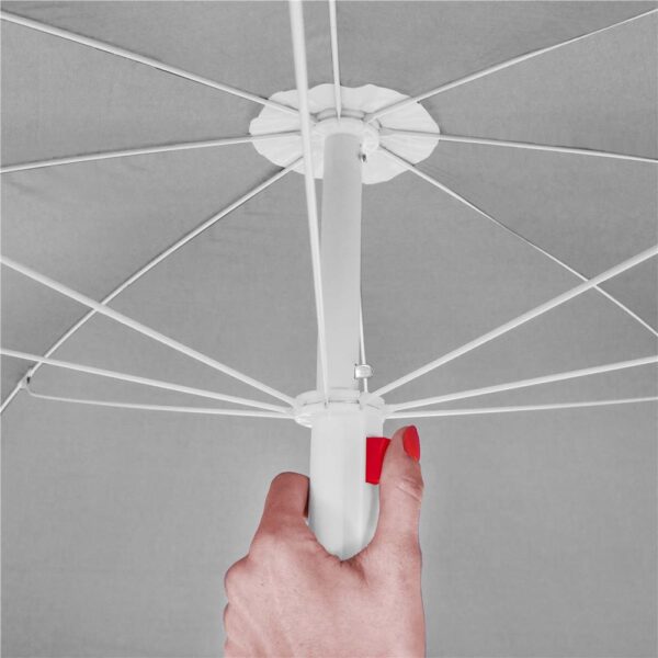 Umbrela de plaja pliabila cu inclinare reglabila, diametru 160 cm, verde - imagine 11