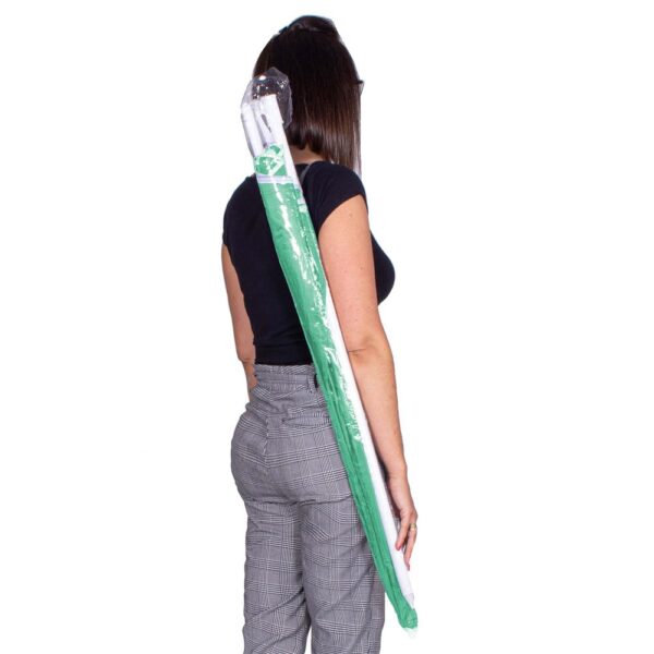 Umbrela de plaja pliabila cu inclinare reglabila, diametru 160 cm, verde - imagine 13