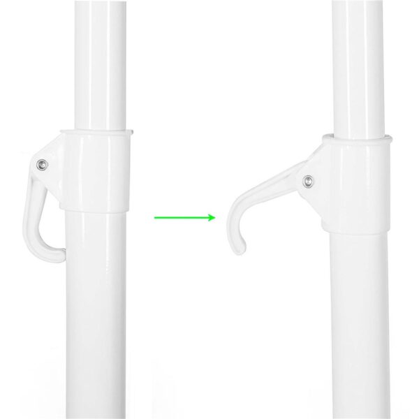Umbrela de plaja pliabila cu inclinare reglabila, diametru 160 cm, verde - imagine 20