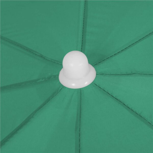Umbrela de plaja pliabila cu inclinare reglabila, diametru 160 cm, verde - imagine 7
