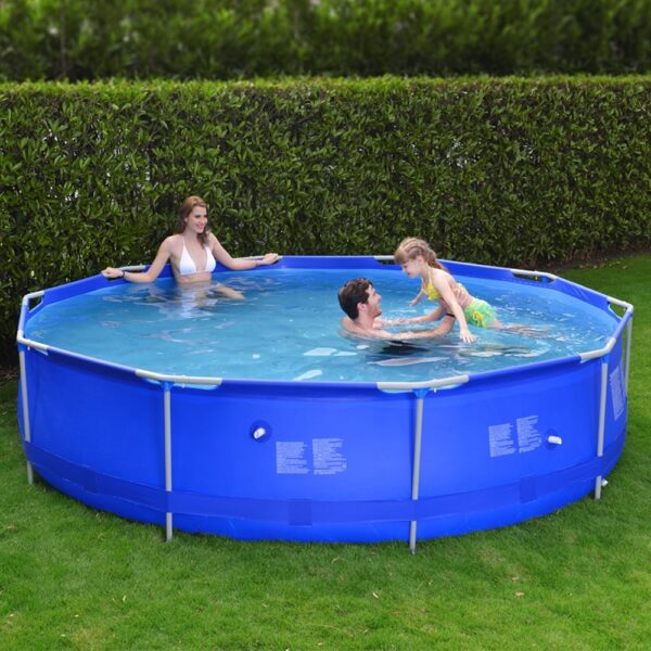 Piscina cadru metalic Avenli, 300x76 cm, 4.400 litri, cu toate accesoriile - imagine 11